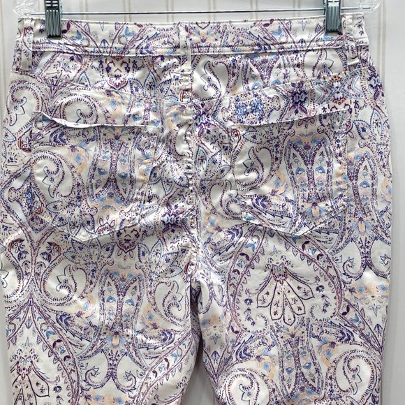 Chico's Womens Slim Leg Crop Floral Print Size 10 P - Picture 5 of 10